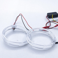 Feux Angel Eyes bicolores, Angel Eyes en coton, Angel Eyes LED, halo LED, anneau LED avec clignotant jaune