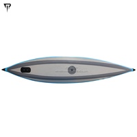 JTRDA 385cm 3.1-4m Canoë Gonflable en PVC Vente en Gros 1 Personne Kayak Récréatif Drop Stitch Capacité 200KG Lacs & Rivières
