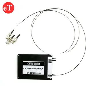 2CH 2Channels 1260~1620nm ABS Box WDM Filter Device OADM Mux Demux Module CWDM Fiber Multiplexer