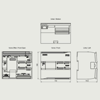 Baru S7 1200 Unit kontrol CPU Unit Simatics Plc pengendali pemrograman Module kompak Modul PLC
