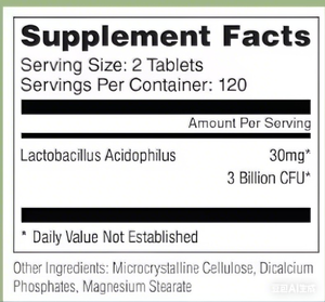 Tablet Suplemen Diet Probiotik Wrightlife <span class=keywords><strong>Lactobacillus</strong></span> Acidophilus Pabrik OEM - Product Image 3