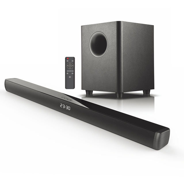 Samtronic TV Sound Bar 2.1CH Soundbar with Wireless Subwoofer, 150W Sound Bars for TV, 130 DB Wireless Sound System