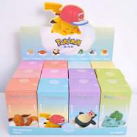 LANGBOWANG Offizielle PKM Schlafpositionen-Serie Blind Box PKC Snorlax PVC Sammelfiguren Niedliche Auto- und Schreibtisch-Deko Anime