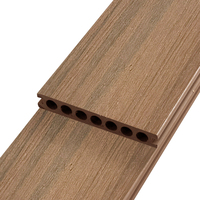 Planches de terrasse en composite bois-plastique écologiques, résistantes à l'usure, antidérapantes, revêtements de sol WPC