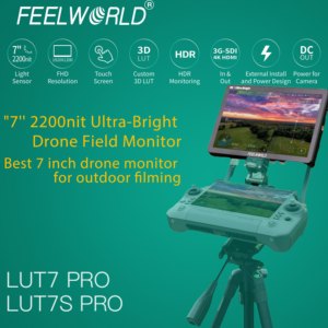 Monitor FEELWORLD LUT7S PRO de 7 Pulgadas y 2200nit HDR <span class=keywords><strong>con</strong></span> Pantalla Táctil y LUT 3D para Producción Cinematográfica, Logotipo OEM Personalizado, Directo de Fábrica - Product Image 2