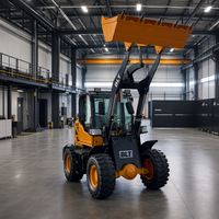 Chargeuse sur pneus articulée BLT avec godet hydraulique avant, moteur diesel et contrôle PLC - Équipement haute performance pour la construction d'entrepôts