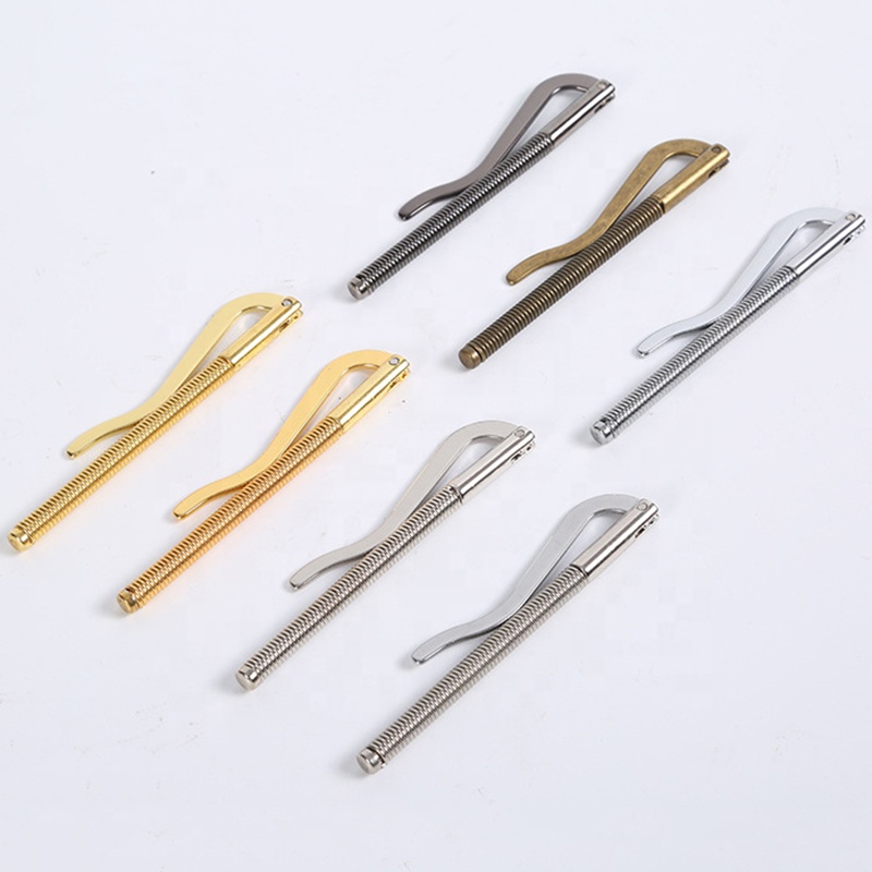 VJ новый металлический 85 мм маленький двойной пружинный зажим для денег Зажим кошелек запасные части держатель для наличных долларов для деловых подарков