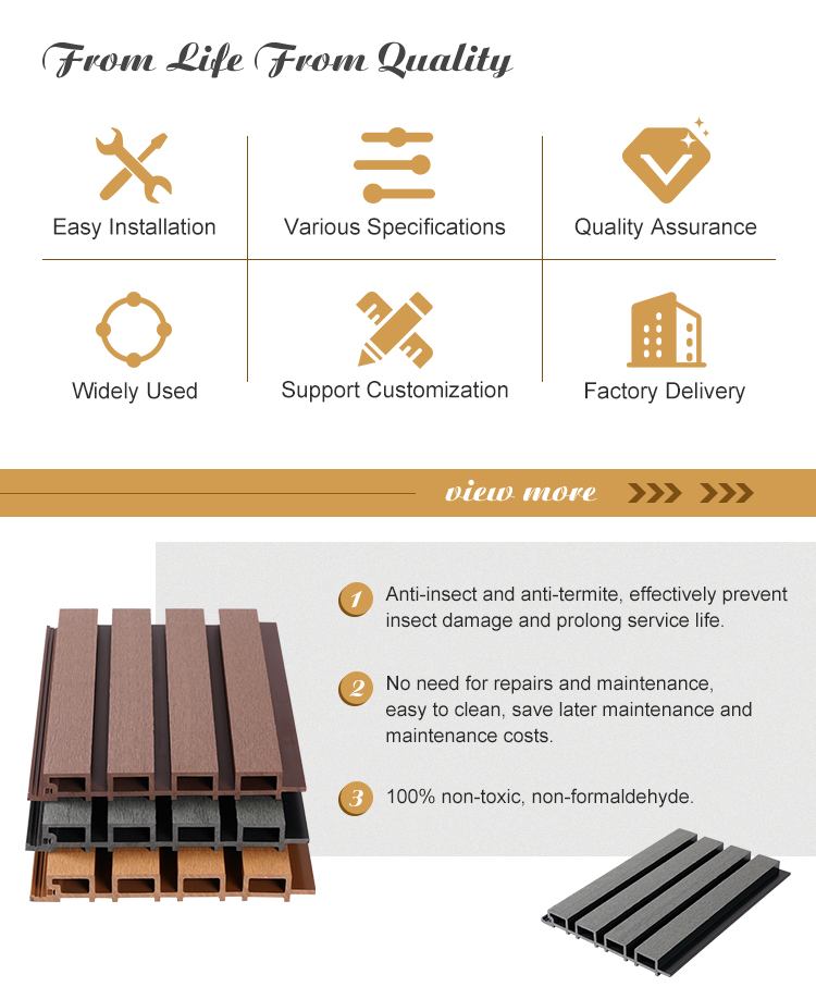 Exterior Panel Wood Plastic Composite Wall Pane Wall Cladding(图6)