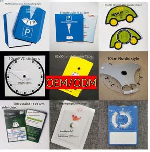 Disco de estacionamiento digital OEM de cartón, reloj de estacionamiento europeo con pantalla de tiempo de 24 horas para coches y camiones, ideal para invierno. - Product Image 6