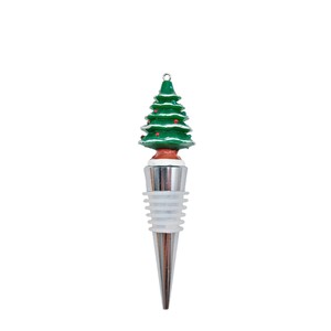 Christmas Wine Bottle <b>Stopper</b> Plastic Sealing <b>Stopper</b> With Santa Snowman Design For Holiday Gift - Product Image 2