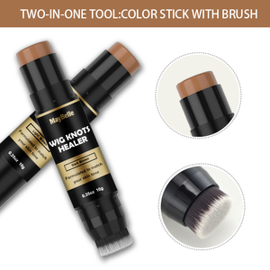 Marque privée 4 couleurs disponibles perruque noeuds guérisseur pas de blanchiment perruque correcteur perruque dentelle avant perruque noeud gomme - Product Image 2