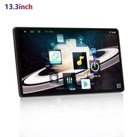 Dernier lecteur DVD de voiture grand écran 13.3 pouces 2DIN Radio 2 + 32GB 2000*1000 GPS 4G Carplay wifi lecteur Android