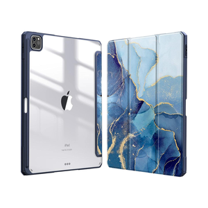 Étui rigide en acrylique pour <span class=keywords><strong>iPad</strong></span> Pro 12,9 pouces <span class=keywords><strong>6ème</strong></span> <span class=keywords><strong>génération</strong></span> 2022-2018 et étui pour <span class=keywords><strong>iPad</strong></span> Air 13 pouces 2025/2024 avec support pour stylet intégré - Product Image 1