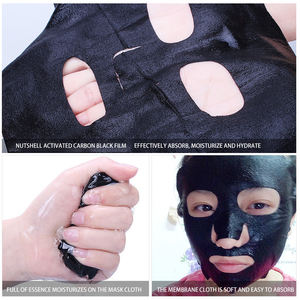 Y117 Neues Produkt Fruchtschalen-Aktivkohle Schwarzes Farbabsorbierendes Adsorptionsgewebe Gesichtsmasken-Substratmaterial Blatt - Product Image 4