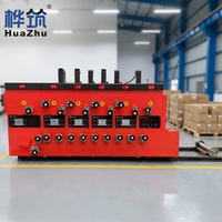 Imprimante flexographique à encre aqueuse 4 couleurs entièrement automatique HUAZHU 1224 avec découpe rotative pour la production de cartons