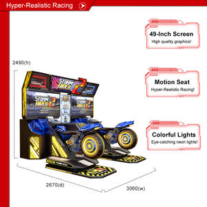 מכונת משחקי מרוצי אופנועים Storm Rider 2 CE EMC, משחק ארקייד אופנועים, מופעלת במטבעות, סימולטור. - Product Image 3