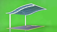 Abri de voiture en polycarbonate durable ANCSEM avec structure en aluminium, faible entretien, protection solaire pour la sécurité du stationnement des voitures