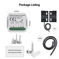 Module de porte de garage intelligent Tuya Wi-Fi Zigbee avec commande vocale, application Android, interrupteur marche/arrêt AC100-240V