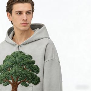 Felpe Streetwear OEM con <span class=keywords><strong>Motivo</strong></span> Albero Gigante Direttamente dalla Fabbrica di Abbigliamento - Product Image 3