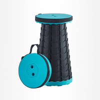 Tabouret télescopique pliable en plastique moderne pour l'extérieur, chaise portable pour utilisation en parc
