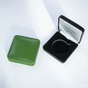 カスタムロゴPUレザー記念コイン表示ボックス高品質バッジ収納ボックス - Product Image 5