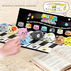 Clavier de <span class=keywords><strong>piano</strong></span> musical pour enfants de 3 à 9 ans avec 8 touches jouables et mignons sons de miaulements, instrument de <span class=keywords><strong>piano</strong></span> amusant pour enfants - Product Image 5
