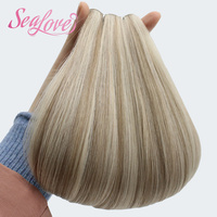 Extensions de cheveux Balayage Blonde Genius Weft, cheveux humains doux, mélange naturel pour usage professionnel en salon