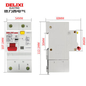 Interruptor de Circuito Monofásico Delixi DZ47LE 220V 1P+N, Dispositivo de Protección de Corriente Residual, Interruptor de Circuito de Corriente Residual - Product Image 2