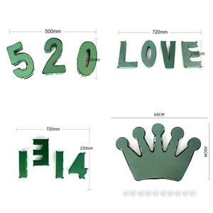 <span class=keywords><strong>Oasis</strong></span> en forme de coeur blocs de <span class=keywords><strong>mousse</strong></span> florale couronne <span class=keywords><strong>boule</strong></span> vert EVA fleur boue arrangements cage porte-fleur avec <span class=keywords><strong>mousse</strong></span> de flore - Product Image 5