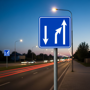 B-50a Reflective Steel Traffic Sign Lane Marking Sign for <b>Roadway</b> <b>Safety</b> LED Traffic Sign Board - Product Image 3