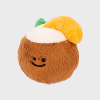 Jouet pour chien en peluche polyester coréen ZHONGYA avec sons, design de dessin animé Cache-cache, logo personnalisé - Utilisation quotidienne pour les chiens