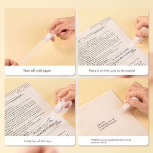 Deli 30118 cinta adhesiva mate de alta calidad para corregir errores tipográficos pegatina pegamento copia errores pegar copiar y cortar - Product Image 4