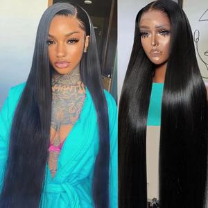 Pelucas de Cabello Humano Brasileño Virgen con Encaje HD de 40 Pulgadas, Ondulado Profundo y Rizado, con Frente de Encaje Transparente para Mujeres Negras - Product Image 2