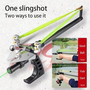 <span class=keywords><strong>Slingshot</strong></span> professionnel pliable, durable, imperméable, en métal, pour la pêche et la chasse, ensemble complet d'équipement de plein air avec moulinet de pêche BL25 - Product Image 3