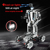 Kit de construction de voiture robot télécommandée ABS 586 pièces, jouet puzzle 3D électrique à assembler soi-même, pour l'apprentissage STEM