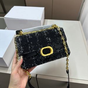 Bolsos de Mano Elegantes Estilo Boho para Mujer, Bolsos de Hombro con Diseño Combinado, Bolsos Cruzados Cuadrados, Bolsos Casuales Hechos a Mano con Detalles Metálicos - Product Image 2