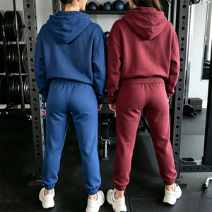 Conjunto Deportivo Unisex de Pantalones y Sudadera Extra Grandes, Ropa Deportiva para <span class=keywords><strong>Mujer</strong></span> para el Gimnasio, Conjunto de 2 Piezas - Product Image 2