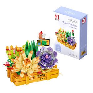 Bloques de Construcción DK, Juguete de Plantas Suculentas, Rompecabezas de Plástico, Modelo Educativo para Niños - Product Image 1