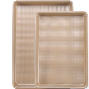 <span class=keywords><strong>JOHO</strong></span> BAKING - Bandejas para Hornear Resistentes, Aptas para Horno, con Revestimiento Antiadherente Texturizado de 0.8 mm, para Galletas y Otros Productos - Product Image 1