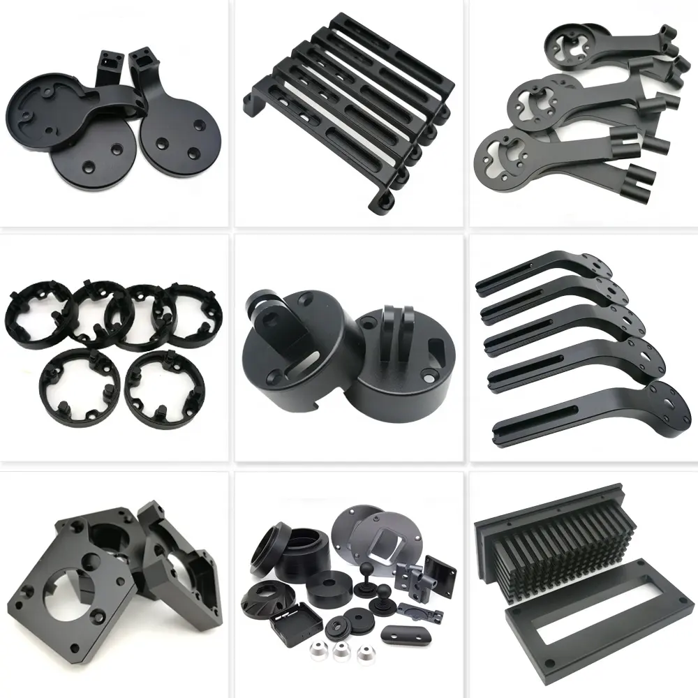 Custom OEM Precision Spare Parts Metal Services Stainless Steel Aluminum Parts Anodized Black Aviation Automotive CNC Parts