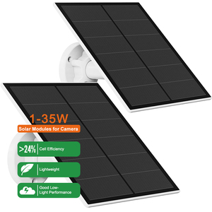 Panel Solar Monocristalino Personalizado, Mini Paneles Solares <span class=keywords><strong>de</strong></span> 5V 6V ETFE <span class=keywords><strong>de</strong></span> 1W 2W 3W 5W 10W con Tipo-C para Cámara - Product Image 1