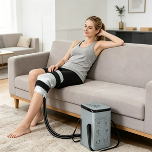 Sistema Portátil <span class=keywords><strong>de</strong></span> Terapia <span class=keywords><strong>de</strong></span> Frío con Almohadilla Fría a Prueba <span class=keywords><strong>de</strong></span> Fugas, Máquina <span class=keywords><strong>de</strong></span> Compresión Fría con Bolsas <span class=keywords><strong>de</strong></span> Hielo Reutilizables para <span class=keywords><strong>Rodilla</strong></span>, Hombro y Tobillo - Product Image 1