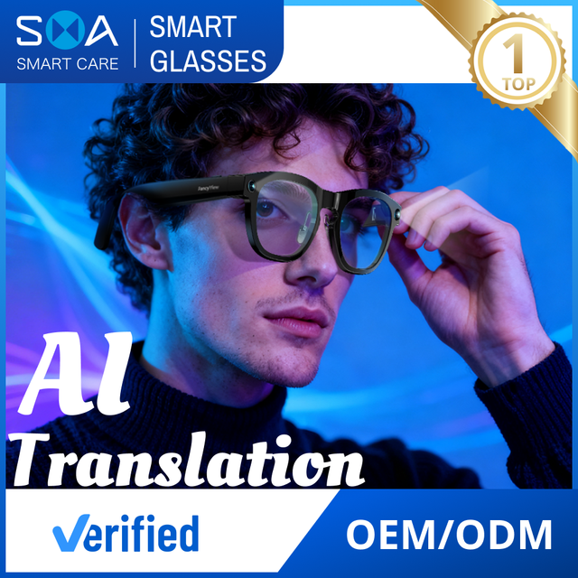 2026 AI Glasses Camera Voice-Activated Control EIS Stabilization All-Day Battery Life Real-Time Translation Wearable Headset