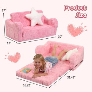 Nuevo Diseño Divertido y Tierno, Fábrica OEM/ODM, Juguetes para Niños, Sofá de Espuma Plegable 2 en 1 para Niños Pequeños, Sillón Infantil - Product Image 6