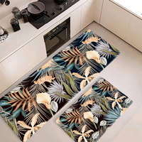 Tapis en mousse PVC personnalisés à motif floral moderne et minimaliste, imperméables, antidérapants, résistants aux taches, faciles à nettoyer, en promotion, pour la cuisine
