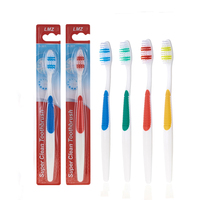Fabricant de brosses à dents en plastique à poils souples en nylon avec emballage individuel personnalisé en gros avec logo