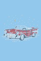 Modèle de conception de strass Ford Mustang Bling Hotfix Crystal Iron-on Patch pour t-shirt Design de voiture personnalisé