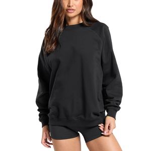 Sudaderas Bordadas Personalizadas al por Mayor para Mujer, Mangas Raglán, Entrenamiento, Talla Grande, Sudaderas con Capucha y Sudaderas de Felpa para Mujer - Product Image 4