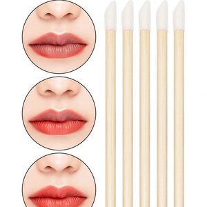 Lot de 6 brosses à mascara jetables avec manche en bambou, applicateurs de cils, outils de maquillage - Product Image 2
