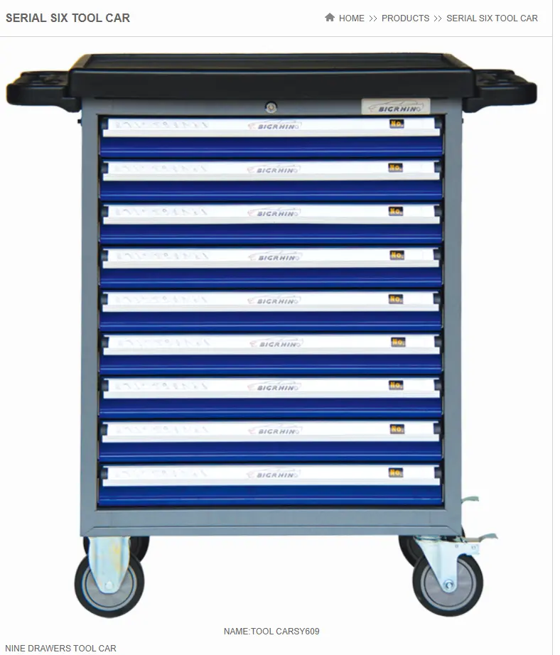 Tool Cabinets for car body repair, auto repair tools cabinets on wheel with tools & drawers